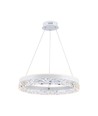 25W LED Designer pendel, Ø50cm - Ring design, hvit, 3000lm, 3000K, varm hvit