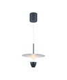 9W LED pendel - 1000lm, 3000K, hvit-grå kropp, 30x320x100cm