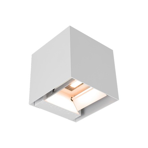 9W Solcelle LED vegglampe med sensor - Hvit, IP65, PIR bevegelsessensor, 4000K, COB LED