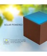 9W Solcelle vegglampe - IP65, 4000K, Cortenfarget, COB, PIR-sensor