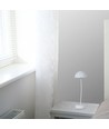 3W oppladbar LED bordlampe med touch dim - 3000K, hvit, 5V, inkl. batteri