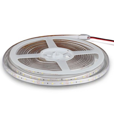 5m 4,2W/m sprutsikker LED-strip - 12V, IP65, 60 LED pr. meter