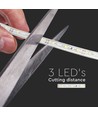 5m 4,2W/m sprutsikker LED-strip - 12V, IP65, 60 LED pr. meter