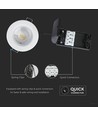 5W Ø8,1cm Samsung LED indbygningsspot - IP65, 4000K, dæmpbar, brannhemmende, Hull: Ø5,7 cm, 5 års garanti