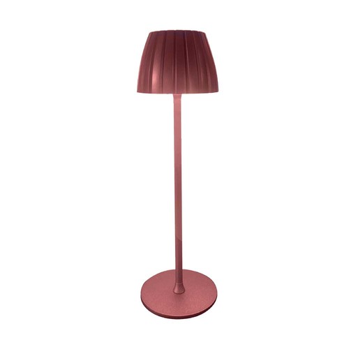 2,7W oppladbar LED bordlampe, brun - Touch dimbar, 3-i-1 CCT, USB-C, 5V DC, høyde 34cm