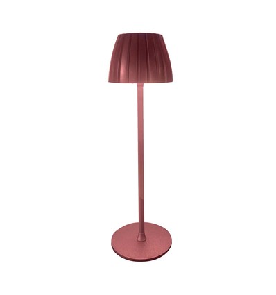 2,7W oppladbar LED bordlampe, brun - Touch dimbar, 3-i-1 CCT, USB-C, 5V DC, høyde 34cm