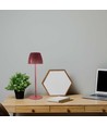 2,7W oppladbar LED bordlampe, brun - Touch dimbar, 3-i-1 CCT, USB-C, 5V DC, høyde 34cm