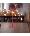 2,7W oppladbar LED bordlampe, brun - Touch dimbar, 3-i-1 CCT, USB-C, 5V DC, høyde 34cm