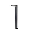 5,5W Solcelle hagelampe med sensor - Sort, PIR-sensor, IP54, sort
