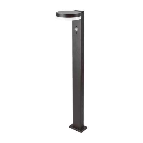 5,5W LED solcelle hagelampe med sensor - IP54, 3000K, PIR sensor, sort finish