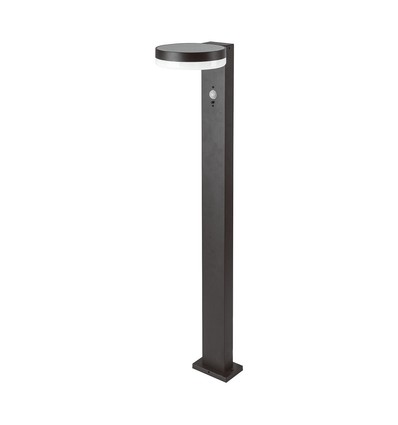 5,5W LED solcelle hagelampe med sensor - IP54, 3000K, PIR sensor, sort finish
