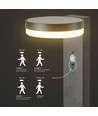 5,5W LED solcelle hagelampe med sensor - IP54, 3000K, PIR sensor, sort finish