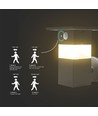 3W Solara vegglampe med sensor - IP54, 250lm, 3000K, solcelle, 3 års garanti
