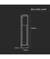 10W LED hagelampe med Samsung LED chip - IP65, 80cm, hvit, 4000K, inkl. lyskilde