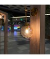 E14 6W LED filament kronepære - P45, 600lm, klart glass