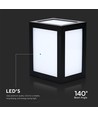 12W LED vegglampe - IP65, sort, 1350lm, utendørs, inkl. lyskilde