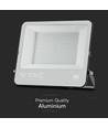 200W lyskaster - IP65, sort, arbeidslampe, Samsung LED-chip, 1m ledning, 6500K, grått frostet glass