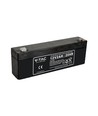 2,0Ah 12V blybatteri - 178x36x66mm, VRLA, oppladbart