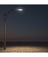 50W LED gatelykt med Samsung LED chip - 100lm/W, IP65, 6500K, grå, 110 grader