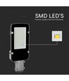 50W LED gatelykt med Samsung LED chip - 100lm/W, IP65, 6500K, grå, 110 grader