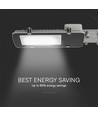 50W LED gatelykt med Samsung LED chip - 100lm/W, IP65, 4000K, grå, 110 grader