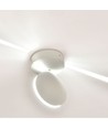 6W hvit vegglampe - IP65, 3000K, 645lm, utendørs, inkl. lyskilde
