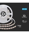 5m 18W/m LED strip, 135lm/W - 24V, 238 LED pr. meter, IP20, 3000K, dimbar