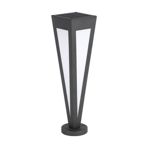 2W LED solcelle hagelampe - 3000K, sort, 3.7V batteri, IP-klasse, opptil 8 timers drift