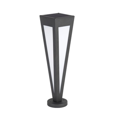 2W LED solcelle hagelampe - 3000K, sort, 3.7V batteri, IP-klasse, opptil 8 timers drift