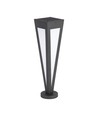 2W LED solcelle hagelampe - 3000K, sort, 3.7V batteri, IP-klasse, opptil 8 timers drift