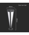 2W LED solcelle hagelampe - 3000K, sort, 3.7V batteri, IP-klasse, opptil 8 timers drift