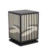 E27 hagelampe CUBE - IP65, sort, firkantet, moderne design, uten lyskilde