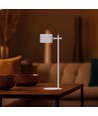 Oppladbar 3-i-1 LED-lampe - Magnetisk, dimbar, CCT, opp/ned-lys, hvit, inkl. fot og 2 stk. monteringsbraketter