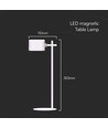 Oppladbar 3-i-1 LED-lampe - Magnetisk, dimbar, CCT, opp/ned-lys, hvit, inkl. fot og 2 stk. monteringsbraketter