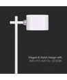 Oppladbar 3-i-1 LED-lampe - Magnetisk, dimbar, CCT, opp/ned-lys, hvit, inkl. fot og 2 stk. monteringsbraketter