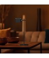 Oppladbar 3-i-1 LED-lampe - Magnetisk, dimbar, CCT, opp/ned-lys, sort, inkl. fot og 2 stk. monteringsbraketter