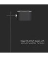 Oppladbar 3-i-1 LED-lampe - Magnetisk, dimbar, CCT, opp/ned-lys, sort, inkl. fot og 2 stk. monteringsbraketter