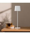 5W LED magnetisk solcelle bordlampe - Touch dimbar, CCT, IP65, hvit, transportabel, oppladbar