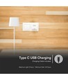 5W LED magnetisk solcelle bordlampe - Touch dimbar, CCT, IP65, hvit, transportabel, oppladbar