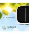 5W LED magnetisk solcelle bordlampe - Touch dimbar, CCT, IP65, hvit, transportabel, oppladbar