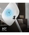 5W LED magnetisk solcelle bordlampe - Touch dimbar, CCT, IP65, hvit, transportabel, oppladbar