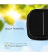 5W LED solcelle magnetisk bordlampe - Touch dimbar, CCT, IP65, sort, 400lm, inkl. batteri
