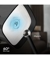 5W LED solcelle magnetisk bordlampe - Touch dimbar, CCT, IP65, sort, 400lm, inkl. batteri