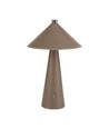 3W oppladbar LED bordlampe, brun - 3-i-1 CCT, dimbar, touch kontroll, USB-C, 4000mAh batteri
