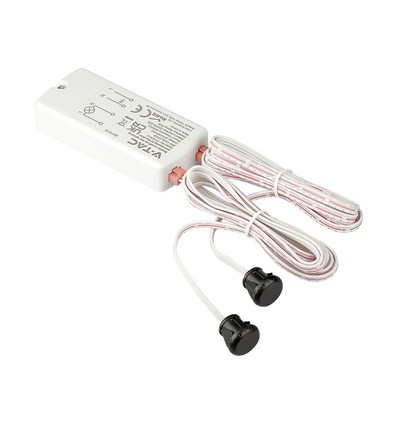Infrarød Dørsensor - Hvit Kabinett, 230V, maks 200W