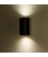 GU10 vegglampe med opp/ned lys, rund - IP44 utendørs, hvit, aluminium, uten lyskilde