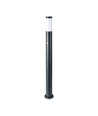 110cm E27 hagelampe med sensor - IP44, rustfritt stål, antrasitt, PIR sensor, uten lyskilde