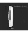 60W Designer Dome taklampe, dimbar - CCT fargeskifte, Ø50cm, 100lm/W, fjernkontroll, inkl. lyskilde