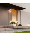 17W LED vegglampe / lyskaster - IP65, sort, aluminium