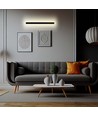 141cm Antrasitt 23W lineær LED vegglampe, RA90 - IP65, 2875lm, 4000K